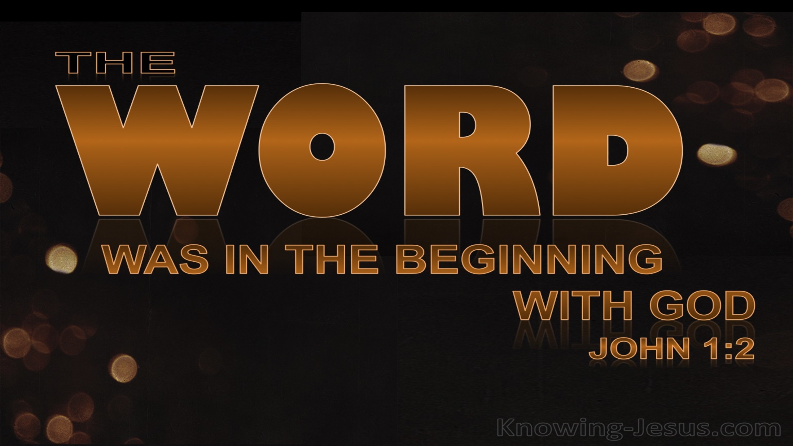 John 1:2 He Was In The Beginning With God tan